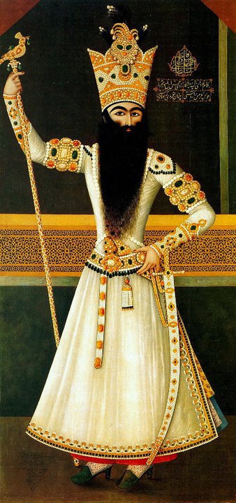 نقاشی رنگ روغن از فتحعلی شاه قاجار