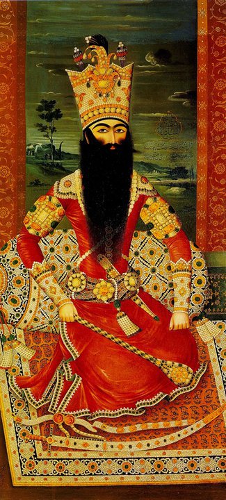 نقاشی رنگ روغن از فتحعلی شاه قاجار