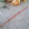 دستبند لوزی مسی آبکاری شده