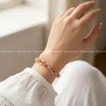 دستبند گلامور مسی آبکاری شده