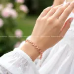 دستبند رینگ مسی آبکاری شده
