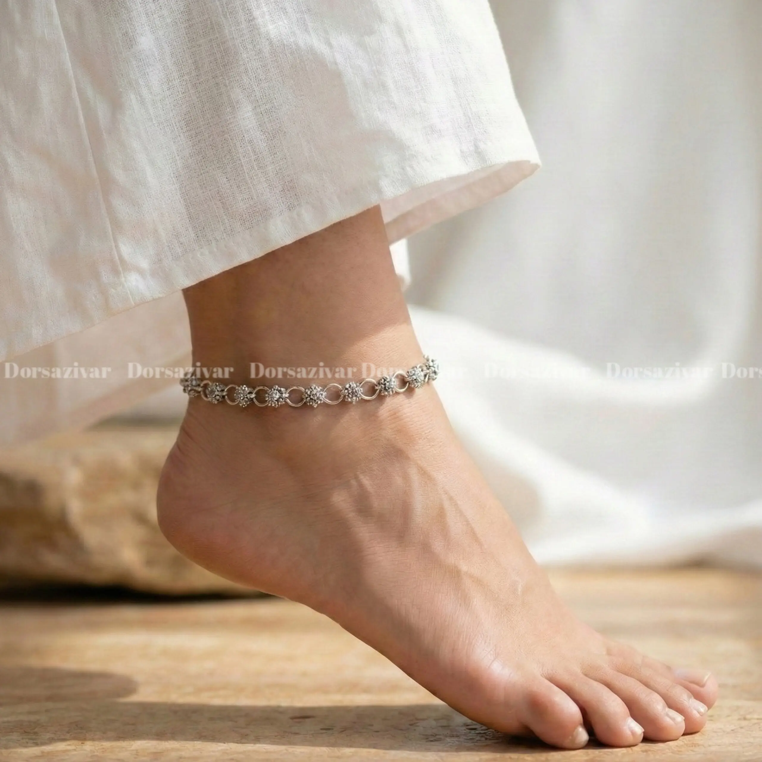 پابند نگین سیلور