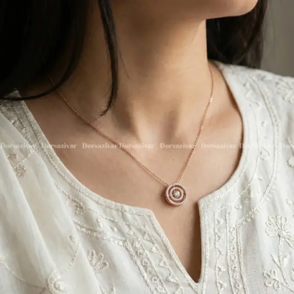 گردنبند همراز نگین متحرک