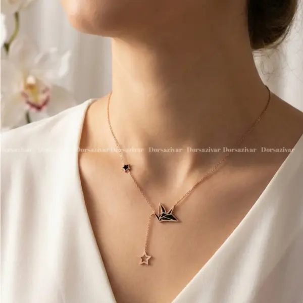 گردنبند استیل پرنده