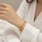 دستبند طلاروس نگین اتمی