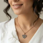 گردنبند مس و فیروزه LOVE