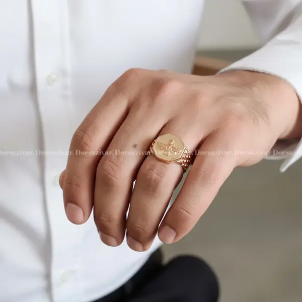 انگشتر طلاروس مردانه فروهر