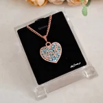 گردنبند مس و فیروزه LOVE