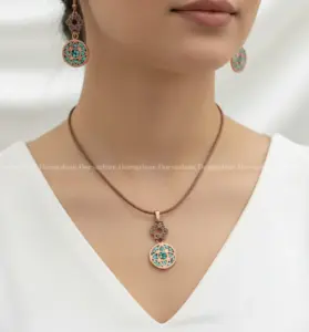 نیم ست نانو مس و فیروزه نیلا