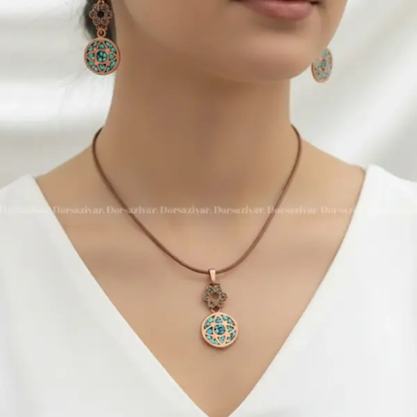 نیم ست نانو مس و فیروزه نیلا