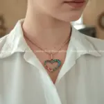 گردنبند مس و فیروزه پرنسا