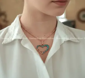 گردنبند مس و فیروزه پرنسا