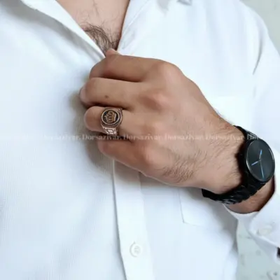 انگشتر طلاروس مردانه تاج رکاب رولکسی