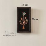 قاب مس و فیروزه 32*15 سانتی متر مدل یکتا