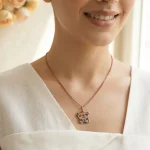 گردنبند مس و فیروزه پاندا
