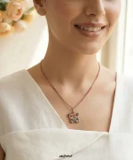 گردنبند مس و فیروزه پاندا