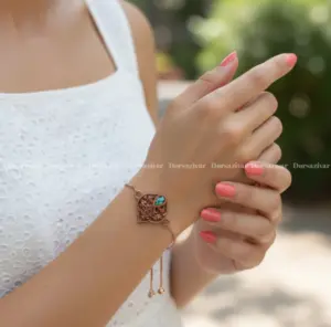 دستبند مس و فیروزه هوناز