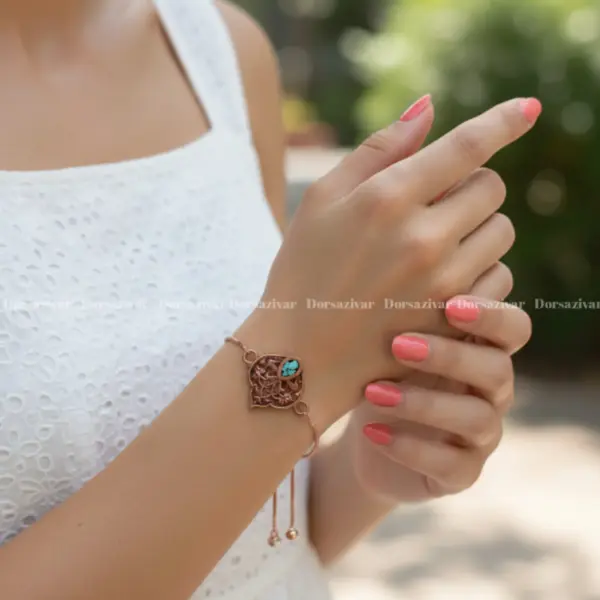 دستبند مس و فیروزه هوناز