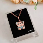 گردنبند مس و فیروزه پاندا