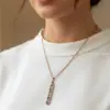 گردنبند مس و فیروزه LOVE