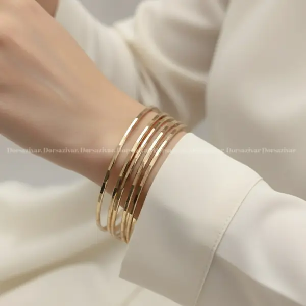 النگو طلاروس آینه ایی 2 میل (6 عددی)