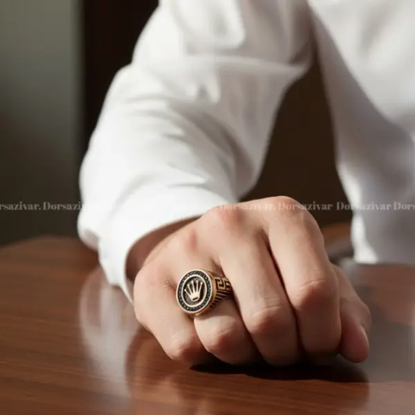 انگشتر طلاروس مردانه پادشاه