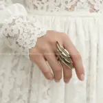 انگشتر طلاروس الماس تراش برگ