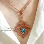 گردنبند مس و فیروزه افرا