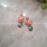 گوشواره مس و فیروزه تاج