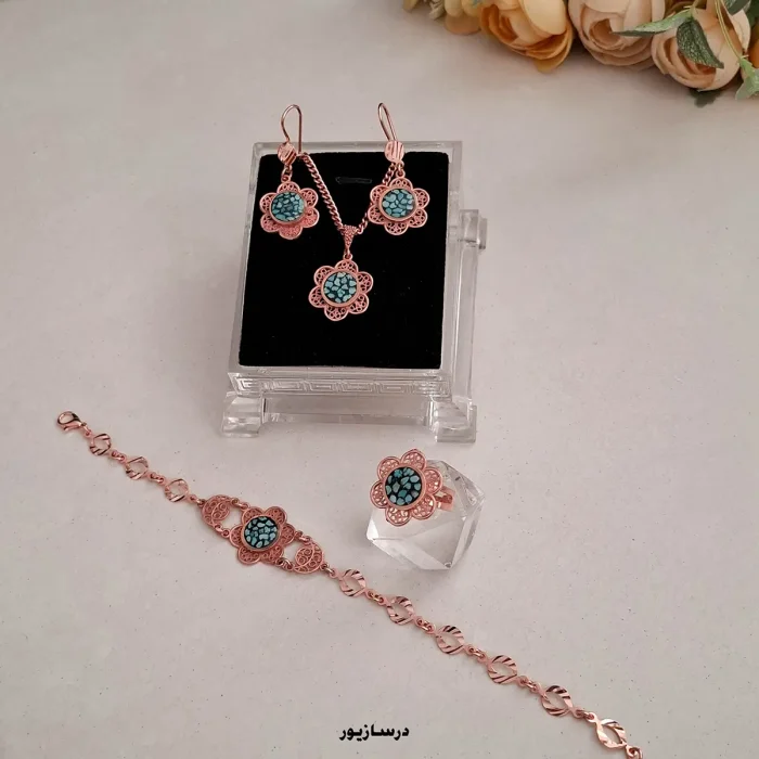 سرویس مس و فیروزه آفتابگردون - Image 2