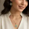 نیم ست مس و فیروزه کوبی ماهتیسا