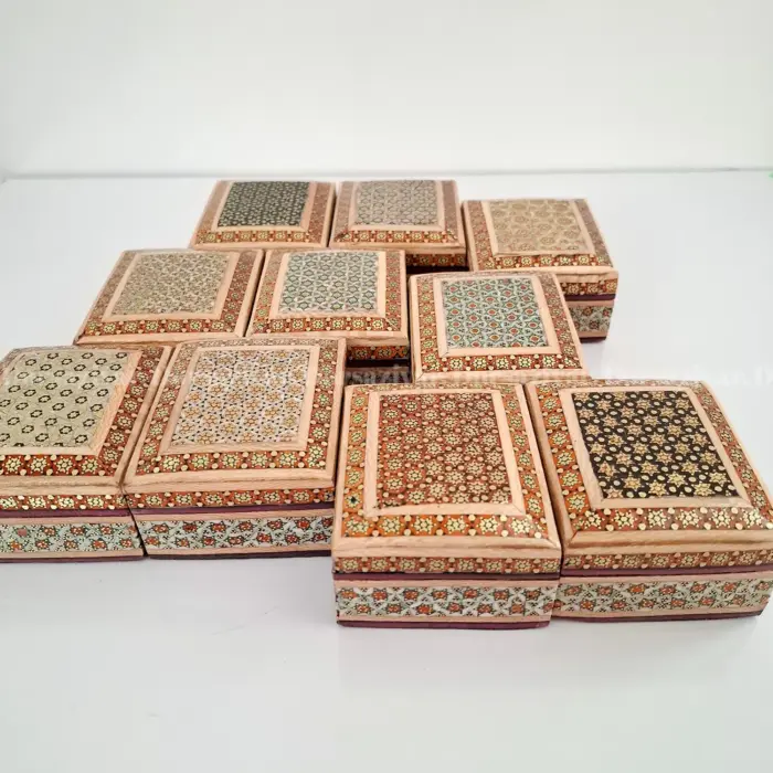 جعبه جواهر چوب و خاتم