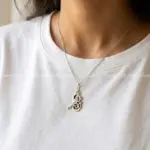 گردنبند مس و مینا مرغ عشق