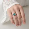 انگشتر مس و فیروزه افرا