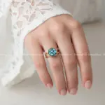 انگشتر مس و فیروزه افرا