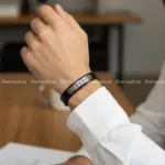 دستبند چرمی مس و فیروزه ونکلیف