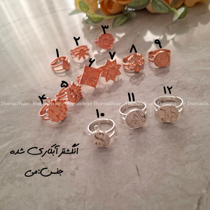 زیرساخت انگشتر مس آبکاری (نانو)