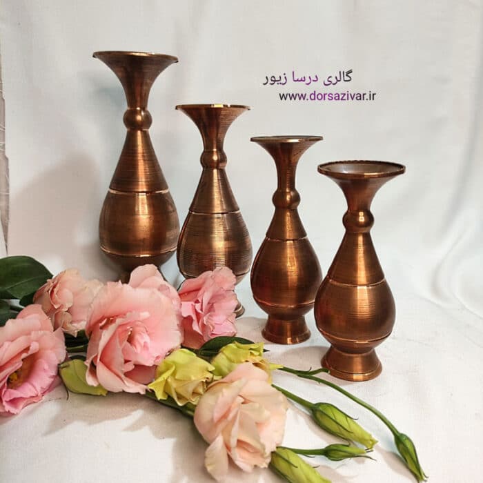 زیرساخت گلدان صراحی مسی