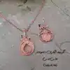 زیرساخت گردنبند مسی آبکاری(نانو) انارD