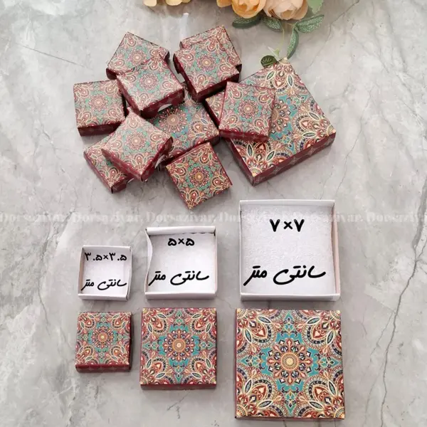 جعبه زیورآلات اسلیمی عناب