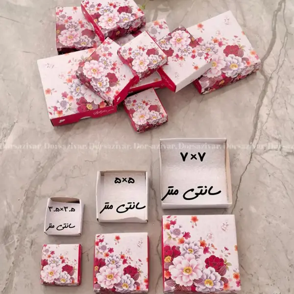 جعبه زیورآلات اسلیمی باغ گل