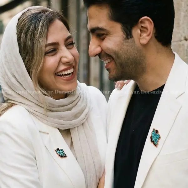 ست بج سینه مس و فیروزه ایران