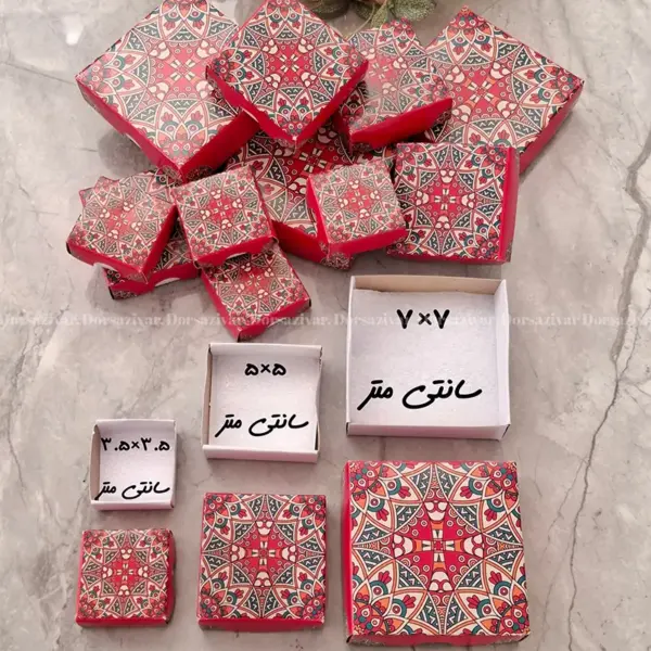جعبه زیورآلات اسلیمی گیلاس