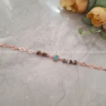 دستبند مس و فیروزه گل