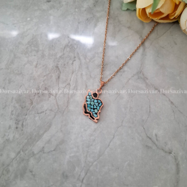 گردنبند مس و فیروزه ایران کوچک