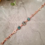 دستبند مس و فیروزه ستاره