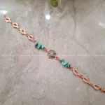 دستبند مس و فیروزه تابناک