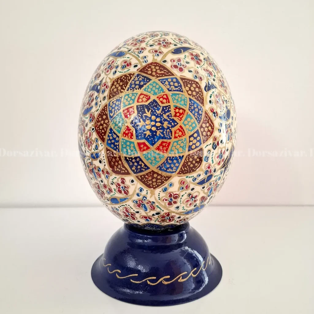 تخم شترمرغ نقاشی چوگان