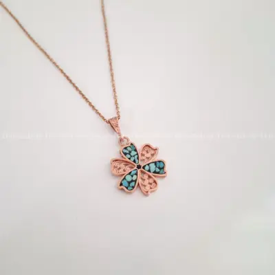 گردنبند مس و فیروزه الیسا