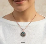 گردنبند مس و فیروزه یا علی
